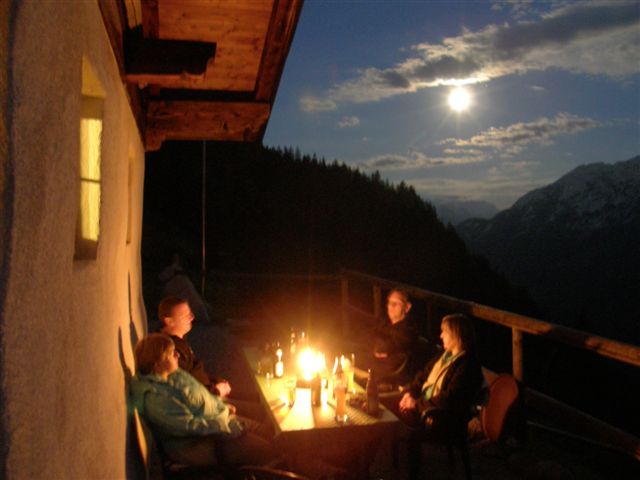 Vollmond Abend Wemeteigenalm